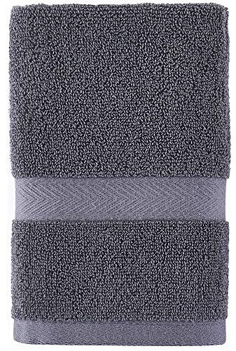 Tommy Hilfiger Modernes amerikanisches Handtuch, einfarbig, 40,6 x 66 cm, 100% Baumwolle, 574 g/m² (Grauviolett)
