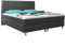 Inter Boxspringbett Boston Plus mit integriertem Topper 180x200 Webstoff Anthrazit