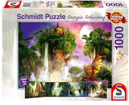 Schmidt Spiele 59912 Georgia Fellenberg, Wächter des Waldes, 1000 Teile Puzzle