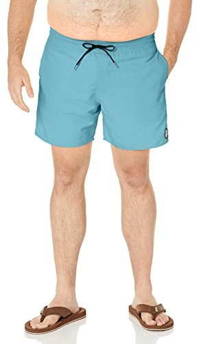 Volcom Herren Lido Solid Trunk 16 Badehose, Britt Blue, Medium