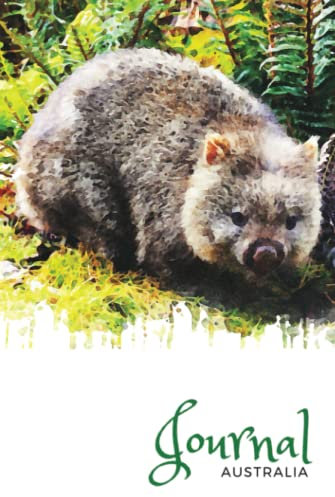 Journal Australia: Wombat 120 page faint lined notebook