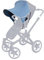 Liebes von priebes DAISY Sonnendach UV-Schutz 50+ | Sonnensegel Sonnenschutz Sonnenverdeck für Sportwagen, Buggys, Kinderwagen | 100% Baumwolle | beidseitig verwendbar