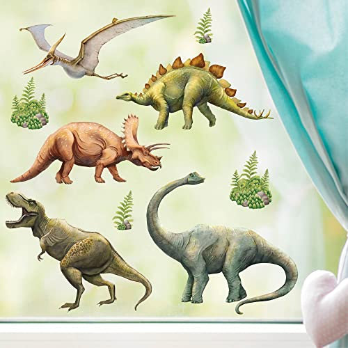 Fensterbild Dinosaurier Dino Fensterdeko Kinderzimmer Kind, Osterdeko, Frühlingsdeko, A2 Bogen