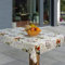 laro Wachstuch-Tischdecke Abwaschbar Garten-Tischdecke Wachstischdecke PVC Plastik-Tischdecken Eckig Meterware Wasserabweisend Abwischbar AS, Muster:Lavendel Sonnenblumen Provence, Größe:110x110