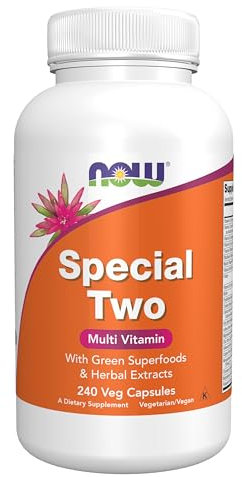 Now Foods, Special Two Multivitamin, 240 Cápsulas veganas, Probado en Laboratorio, Sin Gluten, Vegetariano, No GMO