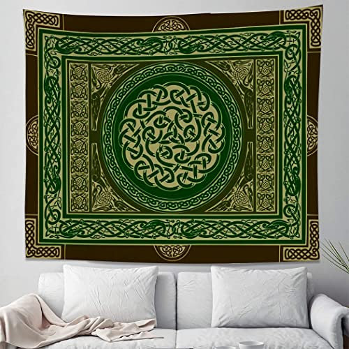 Zomer Wandteppich Aesthetic Wandtuch,Wandbehang Wall Tapestry 100x150cm für Zimmer Deko-Vintages keltisches Muster