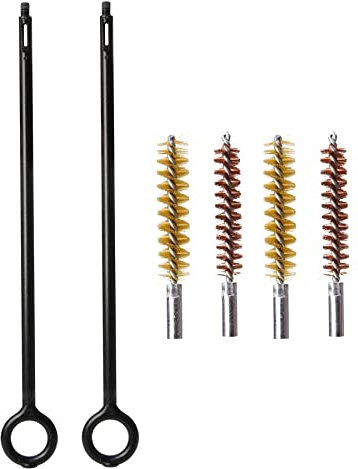 VicBre 2 Set spazzole per la Pulizia delle Armi per Pistola Calibro 9 mm Kit di Pulizia della Pistola Spazzola in Nylon Bronzo