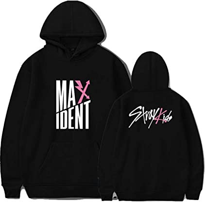 Flyself Unisex Kpop Merch Kapuzenpullover Neues Album Maxident Bedruckte Langarm Hoodie Hooded Pullover Tops Streetwear zur Unterstützung von Musikfans Geschenk