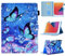 BYCeKe Case for iPad 9th/8th/7th Generation iPad 10.2 inch Case 2021 2020 2019 iPad Air 3 Case, PU Leather Stand Cover Folding iPad Pro 10.5 Case with Auto Wake/Sleep Pencil Holder, Flicker Butterfly