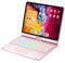 GUPENAA Étui Clavier pour iPad Pro 12,9 Pouces (6ᵉ/5ᵉ/4ᵉ/3ᵉ génération - 2022,2021,2020,2018), Rotation 360 Clavier Magnétique Rétroé-clairé 10 Couleurs avec pavé Tactile,Rose Gold