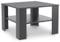 Juskys Couchtisch mit Ablage 60x60x40 cm - Holz, pflegeleicht, robust - Moderner Beistelltisch für Zeitschriften & Fernbedienung - Dunkelgrau