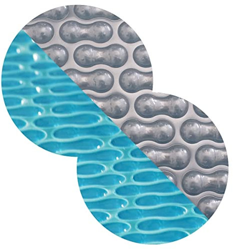 EVOLUTION Solarplane für Achtformbecken 420x650 cm 400 µm darkblue - Silver Geobubble New