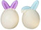 Ostern Silikonform 3D Kaninchen Silikonform Osterhase Kerzenformen Seifenform Ei Silikon Backform Blume Ostereiform für DIY Tortendeko, Schokolade, Seife, Sojawachs Kerzen, Ostergeschenke (Hase b)