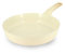 MENASTYL - Poêle 24cm Colorama crème - En Aluminium - Revêtement antiadhésif en céramique - Tous feux dont induction