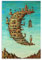 Salvador Dali Berühmte Malerwerke (Der Mond) Druck Poster Wandkunst Scroll Leinwand Gemälde Bild Wohnzimmer Dekor Zuhause 40 x 60 cm