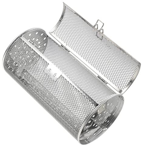 POPETPOP Gril en Acier Inoxydable Rôtisserie pour Friteuse à Air Rôtissoire De Cuisine Panier à Légumes du Four Gril pour Barbecue Un Barbecue Panier De Cuisson Café Faire Tourner