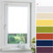 Liedeco® Rollo Klemmfix - 90 x 150 cm weiß (Breite x Höhe) / lichtdurchlässig Blickdicht und stufenlos verstellbar/leichte Innen-Montage ohne Bohren mit Klemmträger / 123 montiert