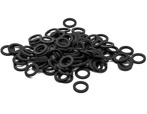 Aerator-Flachdichtung, 21 × 15 × 2 mm, 100 Stück, -20 bis +70 °C | Gummi-Dichtung für Luftsprudler, Wasserhähne, Filter und Strahlregler