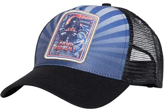 King Kerosin Herren Trucker Cap • Lucki Maurer Edition • Mit Mesh-Netz • Retro • Vintage • Snapback • Biker • Hat • Kappe • Rockabilly • Basecap Für Männer • Raw & Violent