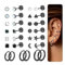 Diamday 15Paar Ohrstecker Chirurgenstahl Damen Herren Ohrringe Set Piercing Ohr Gold Silber Medizinische Ohrstecker Creolen Ohrringe Hypoallergene Helix Knorpel Flatback Ohrstecker Mehrfache Piercing