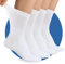 TUUHAW Damensocken 39-42 ohne Gummibund Diabetikersocken Damen Socken für Diabetiker Herren 4 Paar Comfort Baumwolle Herrensocken Gesundheitssocken ohne Bund Weiß