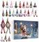 Adventskalender 'Gnome 2024 - Kalender 'Advent Gnome Holidays | Adventskalender | Adventskalender | Weihnachtskalender zum Umkehren von Weihnachten aus Plüsch gefüllt mit Zwergen | Scandin Kalender