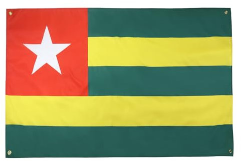 AZ FLAG Togo-Flagge, 150 x 90 cm, mit 4 Ösen, Togolesischer Pavillon für Balkon oder Wand