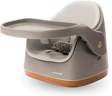 Maxi-Cosi Jay 2-in-1 Baby Booster Seat Dining Chair, 6 Months - 3 Years, 9-15 kg, Toddler Booster Seat for Dining Chair, Adjustable Tray, Easy to Clean, Compact Design, Spacious, Elegance Beige
