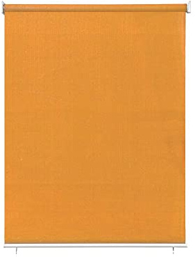 paramondo Außenrollo Senkrechtmarkise Sonnenschutz Sichtschutz für Balkon Terrasse, Pflegeleicht, Freihängend, Reiß- & Wetterfest, 100 x 240 cm [BXH] Orange