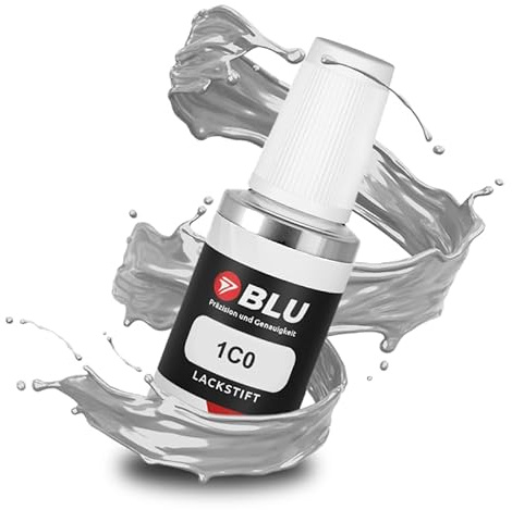 BLU Stylo de Retouche de Peinture Argent Compatible avec Toyota 1C0 Radiant Silver Metallic | Réparation de Peinture Automobile