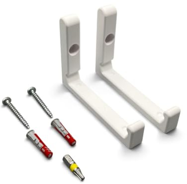 PLEXONE Wandhalterung für AVM Fritz!Repeater 3000 AX inklusive Fischer DuoPower Montagematerial (Weiß + Torx-Bit)