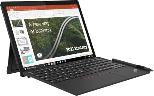 Lenovo ThinkPad X12 Detachable Gen 1, 12.3 Inch 2-in-1 Laptop, Intel Core i5-1140G7, 16GB RAM, 512GB SSD, US QWERTY Keyboard, Windows 11 Pro (Renewed)