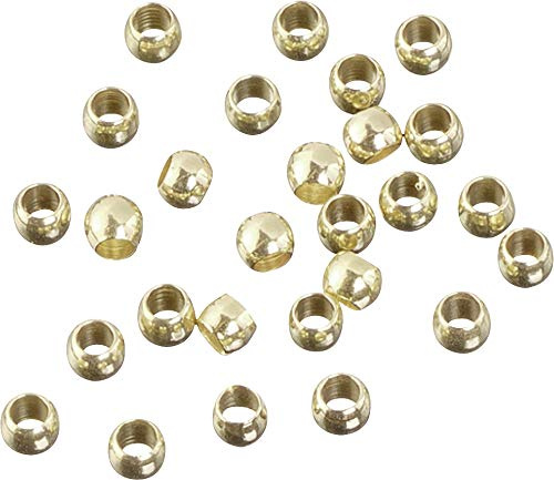 KnorrPrandell 2230874 Quetschperlen, 2 mm Durchmesser, gold