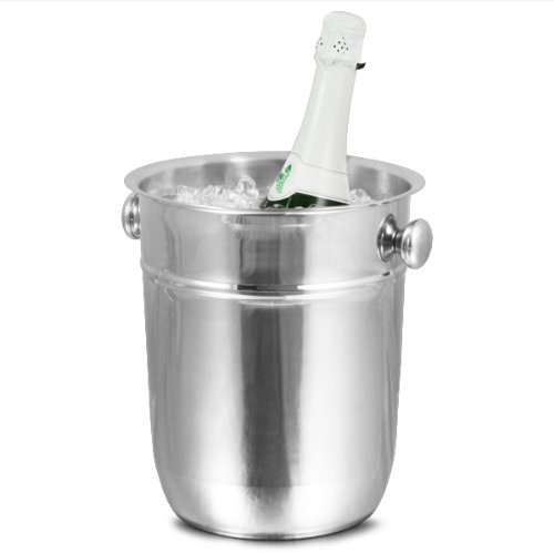 bar@drinkstuff Stainless Steel Champagne Bucket 7.5ltr - Pack of 6 Champagne & Wine Bucket, Bottle Cooler, Bottle Chiller, Ice Bucket