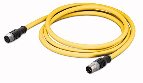 WAGO 756 – 1305/060 – 002 0,2 m schwarz, gelb-Kabel Signal – Kabel-Signal (0,2 m, 2 x M12, schwarz, gelb)
