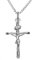Alexander Castle Small 925 Sterling Silver Cross Necklace for Children - Silver Crucifix Necklace Pendant with 16 Sterling Silver Chain & Jewellery Gift Box - 31mm x 18mm