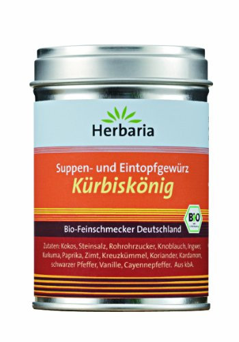 Herbaria Kürbiskönig Suppen und Eintopfgewürz, 90 g Dose