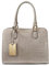 Picard, Damen Schultertasche aus Leder, in der Farbe Kiesel/Hellgrau, aus der Serie Weimar, mit Henkel, 555036N048
