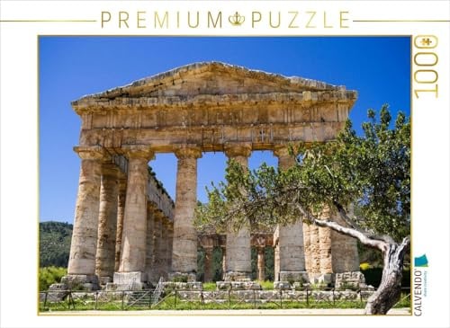 CALVENDO Puzzle Segesta - Griechischer Tempel | 1000 Teile Lege-Größe 64 x 48 cm Foto-Puzzle für glückliche Stunden