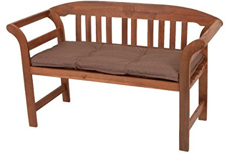 Unbekannt Bankauflage braun 140/110 cm Bank Auflage Sitzauflage Gartenbank Polster (110)