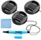 Fotover 77mm Lens Cap Bundle, 3 Pack Universal Snap on Front Centre Pinch Lens Cover Set with Microfiber Lens Cleaning Cloth for Canon Nikon Sony Olympus DSLR Camera + Camera Lens Cleaning Pen