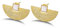 ✦ Geburtstagsgeschenk für Frauen ✦Springlight Ohrringe Silber 925 Minimalistischen Fächerförmig Ohrringe Ohrstecker Handmade: Ohrringe Schmuck Damen Jugendweihe Geschenke Mädchen.（Gold）