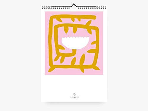 Wandkalender - FLOWERY - DIN A4 - typealive - perfekt als Geschenk zu Weihnachten oder Geburtstag