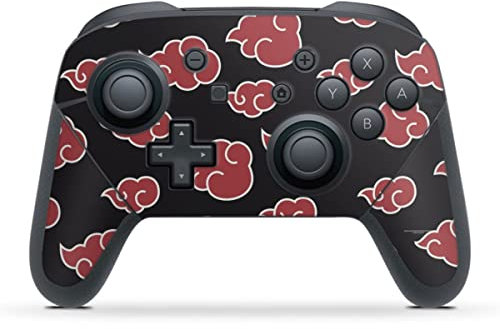 DeinDesign Skin kompatibel mit Nintendo Switch Pro Controller Folie Sticker Offizielles Lizenzprodukt Naruto Shippuden Akatsuki
