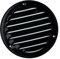 EUROPLAST Ø 100mm / 4 inch Black Round Metal Air Vent Grille Cover with Insect Mesh - Ventilation Cover