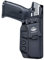 Ruger SR9 Holster, Ruger SR40 Holster - Kydex IWB Holster Ruger SR9 / Ruger SR40 Holster IWB - Innen Bund verdeckt tragen Holster For Ruger SR9 / SR40 Pistol Case Zubehör ( Black, Right Hand)