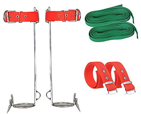 LJJ Klettern Bäume Artefakt, Tree Climbing Spike, Baumkletter Werkzeug Aus Edelstahl Zum Fällen Von Bäumen Wandern Beobachtung Obst Pflücken