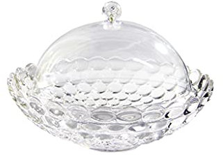 Pegatinas de pared Obstteller mit Deckel, Glas Obstteller mit Deckel, Obstteller mit Deckel, Obstschale, Obstkorb