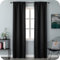 GIRASOLE HOME Coppia Tende Nere Oscuranti Termiche Morbide Tinta Unita Tenda Isolante per Soggiorno Camera e Interni 2 Pannelli con Tasca 70x238cm