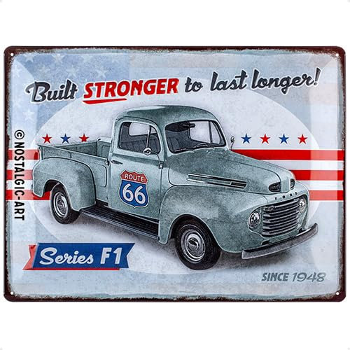 Nostalgic-Art Retro Blechschild, Ford – F1 – Special Edition – Geschenk-Idee für Auto Zubehör Fans, aus Metall, Vintage-Design zur Deko, 30 x 40 cm